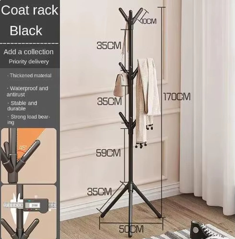 Easy to Assemble Floor Standing Irregular Hangers, Office Wrought Iron Hangers, Bedroom Vertical Hangers, Creative Lobby Hangers