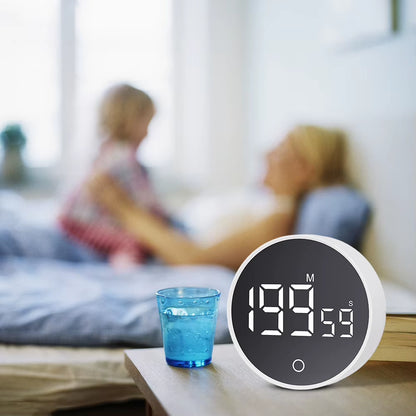 Magnetic Countdown Alarm Clock Kitchen Timer Manual Digital Timer Stand Desk Clock Cooking Timer Shower Study Stopwatch
