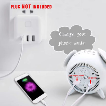 Rechargeable Awakening Digital Alarm Clock with Sunrise Sunset Light Simulation and Colorful Atmosphere LED Lighting Effects