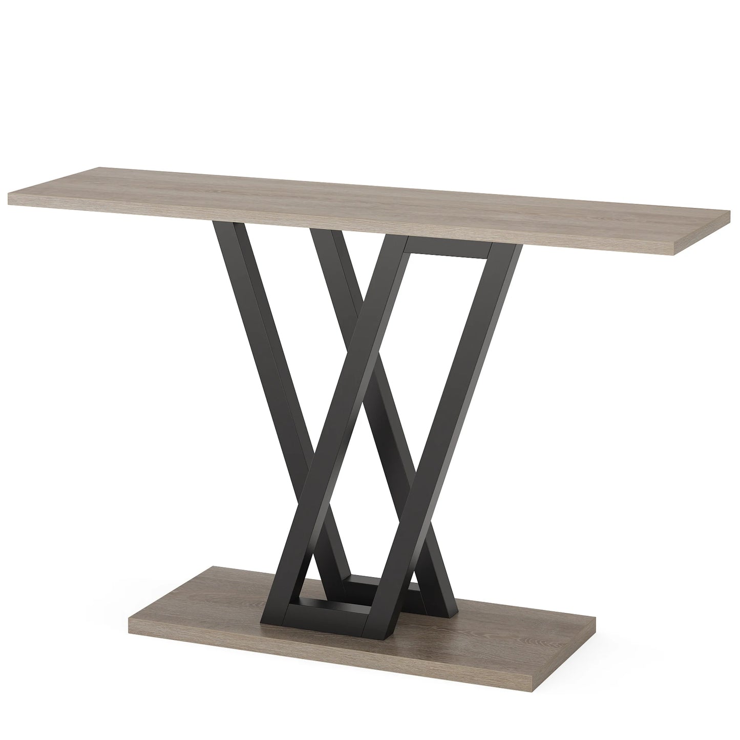 43 Inch Console Table Industrial Entryway Hallway Table Living Room Furniture