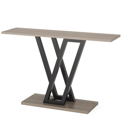 43 Inch Console Table Industrial Entryway Hallway Table Living Room Furniture