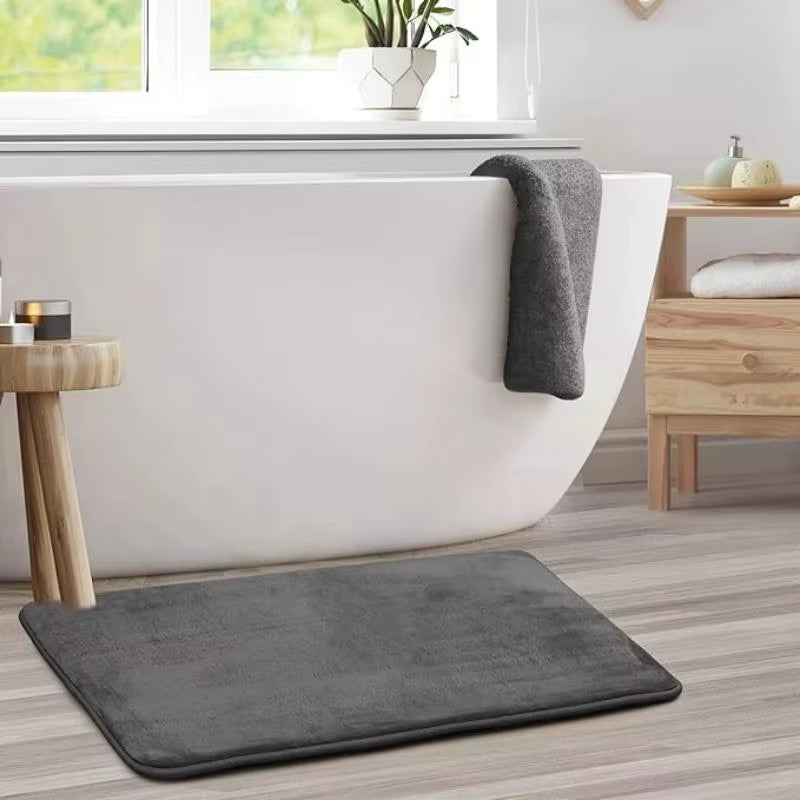 Super Absorbent Floor Mat, Super Absorbent Bath Mat, Super anti Slip Coral Velvet Bathroom Floor Mat, Door Mat